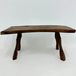 Pamono Brutalist Wooden Side Table, 1970s><noscript><img width=