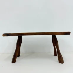 Pamono Brutalist Wooden Side Table, 1970s><noscript><img width=