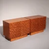 Pamono Brutalist Wooden Sideboards, 1960s, Set of 2> Sideboards & Buffets