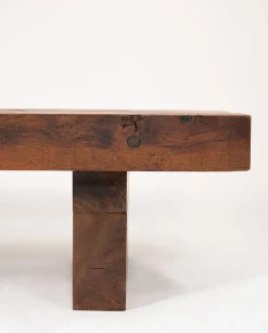 Pamono Brutalist Wooden Table, 1960s