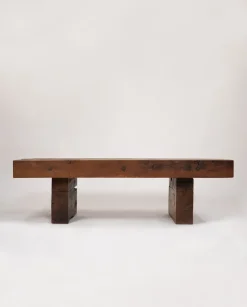 Pamono Brutalist Wooden Table, 1960s