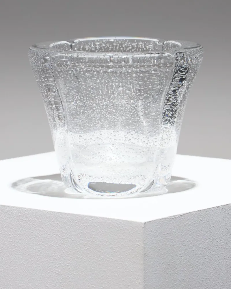 Best Pamono Bubble Glass Vase from Daum Nancy, 1950s