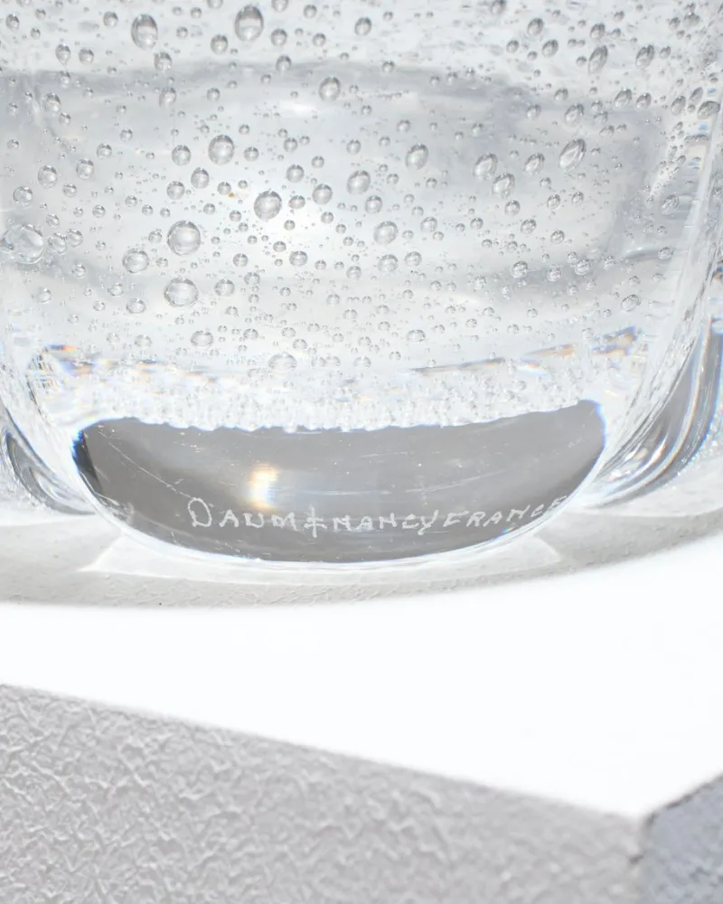 Best Pamono Bubble Glass Vase from Daum Nancy, 1950s