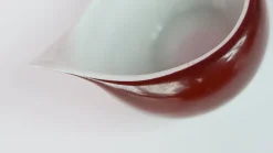 Best Pamono Burgundy Porcelain Coffee Service by Lubomir Tomaszewski for Dorota ZPS Ćmielów Ceramics, 1962, Set of 15