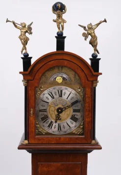 Discount Pamono Burl Long Case Warmink Clock, Amsterdam, the Netherlands, 1960s