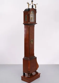 Discount Pamono Burl Long Case Warmink Clock, Amsterdam, the Netherlands, 1960s