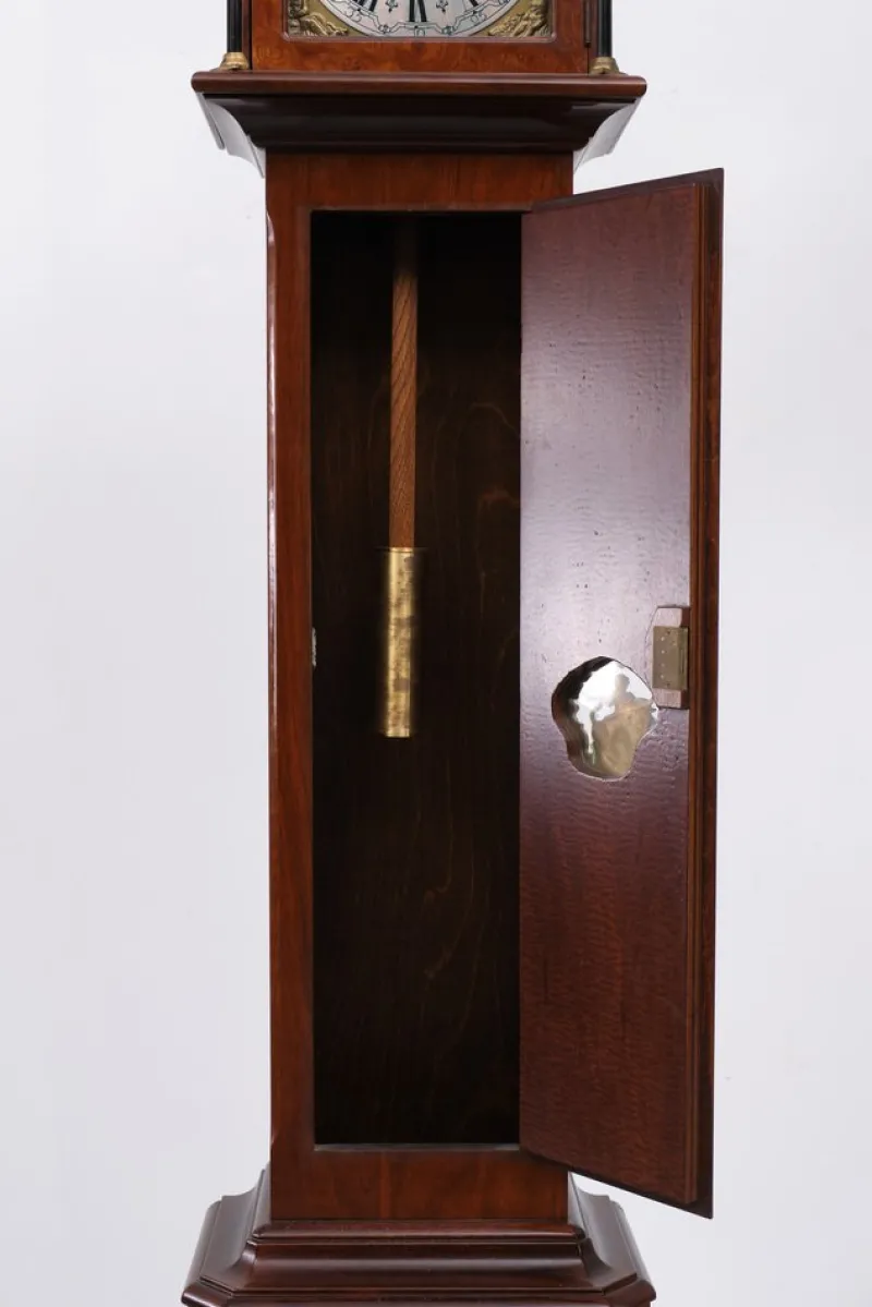 Discount Pamono Burl Long Case Warmink Clock, Amsterdam, the Netherlands, 1960s