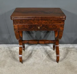 Pamono Burl Mahogany Games Table> Game Tables