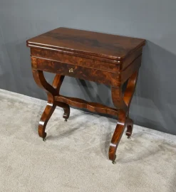 Pamono Burl Mahogany Games Table><noscript><img width=
