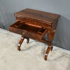 Pamono Burl Mahogany Games Table><noscript><img width=