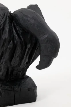 Pamono Burnt Oak Abstract Sculpture by Logniture