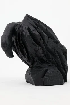 Pamono Burnt Oak Abstract Sculpture by Logniture