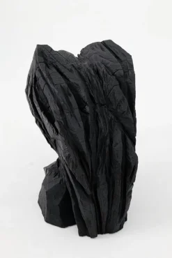 Pamono Burnt Oak Abstract Sculpture by Logniture