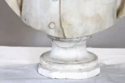 Clearance Pamono Bust of a Gentleman, 19th Century, White Marble Sculpture