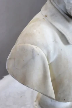 Clearance Pamono Bust of a Gentleman, 19th Century, White Marble Sculpture