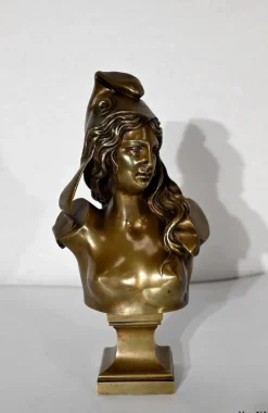 Pamono Bust of Marianne, Early 1900s, Bronze><noscript><img width=
