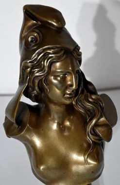 Pamono Bust of Marianne, Early 1900s, Bronze><noscript><img width=