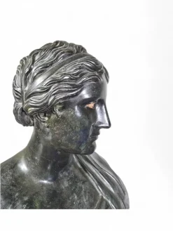 Pamono Bust of the Greek Poetess Sappho, 1860, Bronze><noscript><img width=