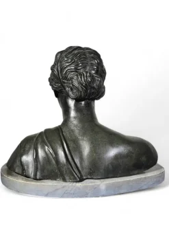 Pamono Bust of the Greek Poetess Sappho, 1860, Bronze><noscript><img width=