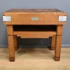 Pamono Butcher's Block in Beech from X. Aubert, 1950s> Worktables & Workbenches