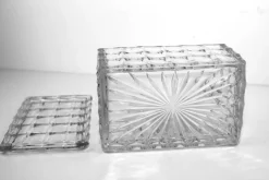 Pamono Butter Dish with 2 Trays by Eduard Wimmer-Wisgrill for Lobmeyr, 1930s, Set of 3><noscript><img width=