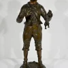 Outlet Pamono C. Anfrie, Bonne Pêche, 19th-Century, Bronze