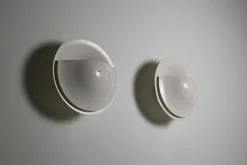 Pamono C-1558 Disc Wall Lamps from Raak, The Netherlands, 1980s, Set of 2> Wall Lights & Sconces