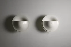 Pamono C-1558 Disc Wall Lamps from Raak, The Netherlands, 1980s, Set of 2><noscript><img width=
