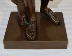 Clearance Pamono C. Sauvage after Praxitèle, Diane de Gabies, Early 1800s, Bronze