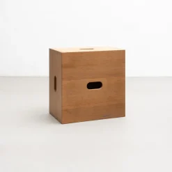 Pamono Cabanon Wood LC14 Stool by Le Corbusier for Cassina> Seating
