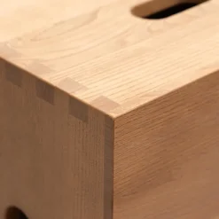 Pamono Cabanon Wood LC14 Stool by Le Corbusier for Cassina><noscript><img width=