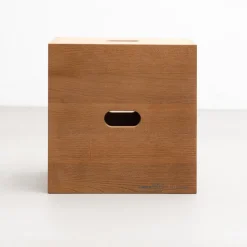 Pamono Cabanon Wood LC14 Stool by Le Corbusier for Cassina><noscript><img width=