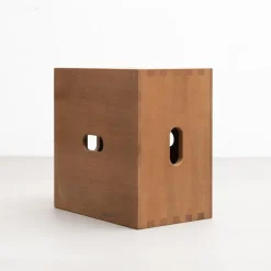 Pamono Cabanon Wood LC14 Stool by Le Corbusier for Cassina><noscript><img width=
