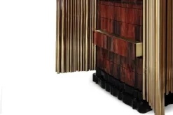 Clearance Pamono Cabinet in Gold-Plated Brass