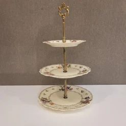 Outlet Pamono Cake Stand in Porcelain by Jammet-Seignolles for Limoges, 1920s