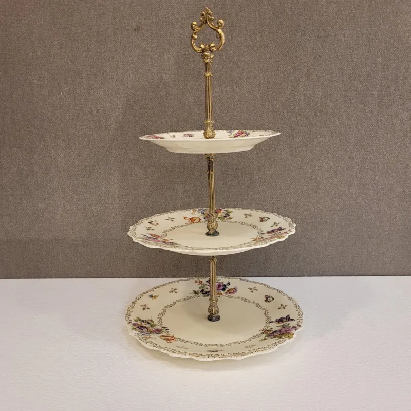 Outlet Pamono Cake Stand in Porcelain by Jammet-Seignolles for Limoges, 1920s