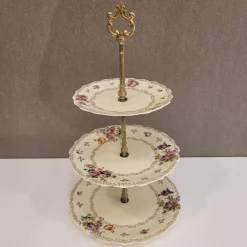 Outlet Pamono Cake Stand in Porcelain by Jammet-Seignolles for Limoges, 1920s