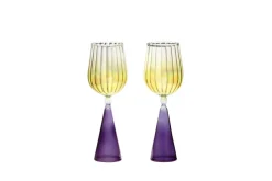 Clearance Pamono Calypso White Wine Glasses by Serena Confalonieri, Set of 2