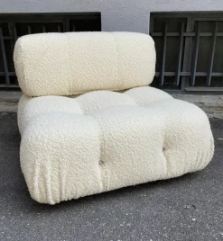 Pamono Camaleonda Sofa in White Bouclé, 2000s><noscript><img width=