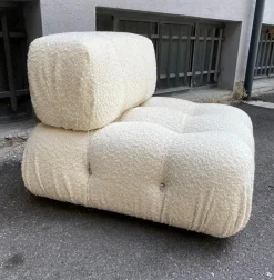 Pamono Camaleonda Sofa in White Bouclé, 2000s><noscript><img width=