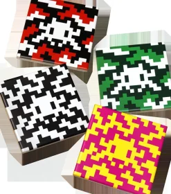 Pamono Camo Space Tiles, 2024, Set of 4> Decorative Objects