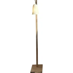 Hot Pamono Campanula Floor Lamp in Natural Oak and Porcelain by Frau Caze