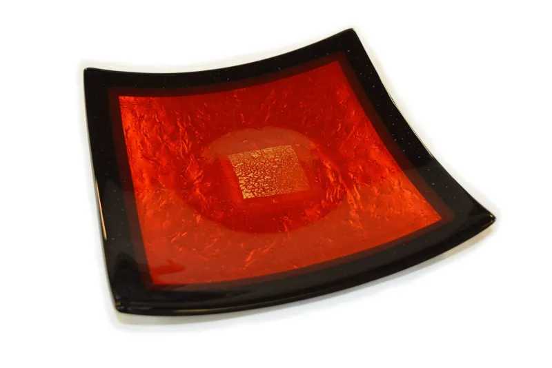 Best Pamono Campielo Q25 Black and Red Murano Glass Centrepiece by Stefano Birello for VeVe Glass, 2019