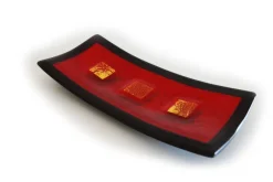 Pamono Campielo R30 Black and Red Murano Glass Centrepiece by Stefano Birello for VeVe Glass, 2019> Decorative Objects