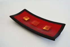 Pamono Campielo R30 Black and Red Murano Glass Centrepiece by Stefano Birello for VeVe Glass, 2019><noscript><img width=