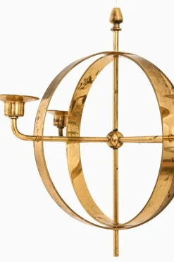 Pamono Candleabra Chandelier in Brass by Hans-Agne Jakobsson, 1960s><noscript><img width=