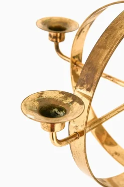 Pamono Candleabra Chandelier in Brass by Hans-Agne Jakobsson, 1960s><noscript><img width=