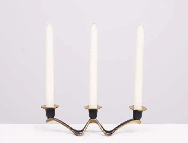 Pamono Candleholder by Walter Bosse for Richard Rohac, Austria, 1960s> Candleholders