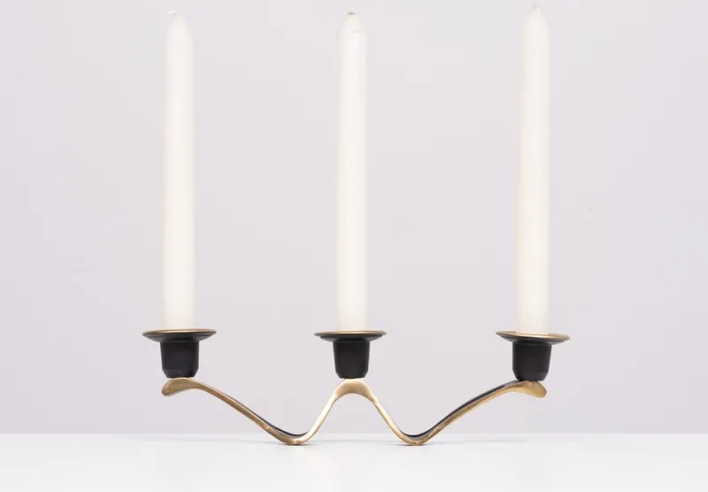 Pamono Candleholder by Walter Bosse for Richard Rohac, Austria, 1960s> Candleholders