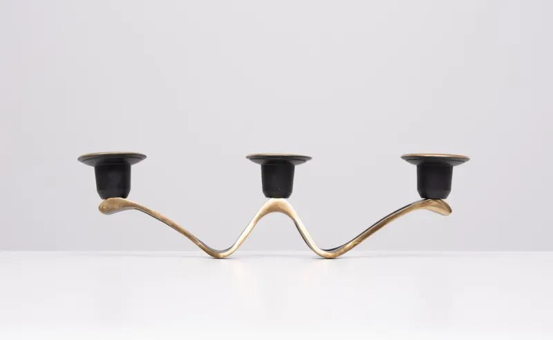 Pamono Candleholder by Walter Bosse for Richard Rohac, Austria, 1960s> Candleholders
